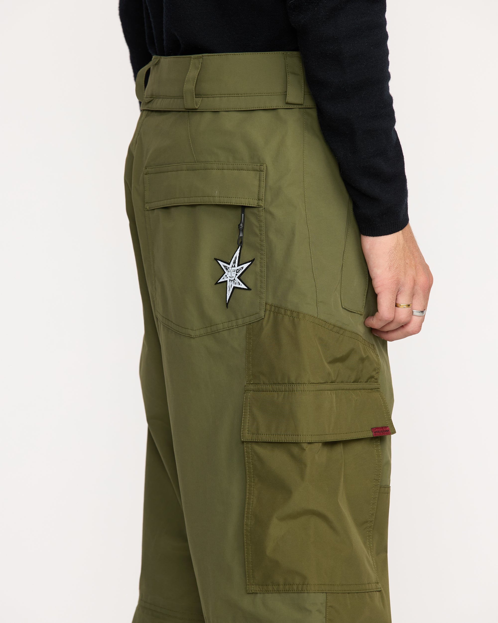 スノーボード VOLCOM Longo Gore-Tex Pants - Khakiest Volcom Longo Gore-Tex Snow Pants Khakiest