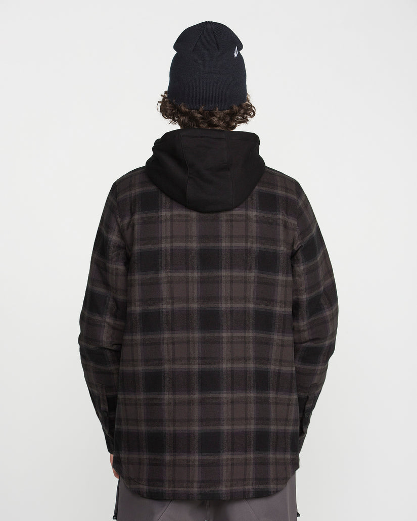 Enson Insulated Riding Flannel Jacket - Black