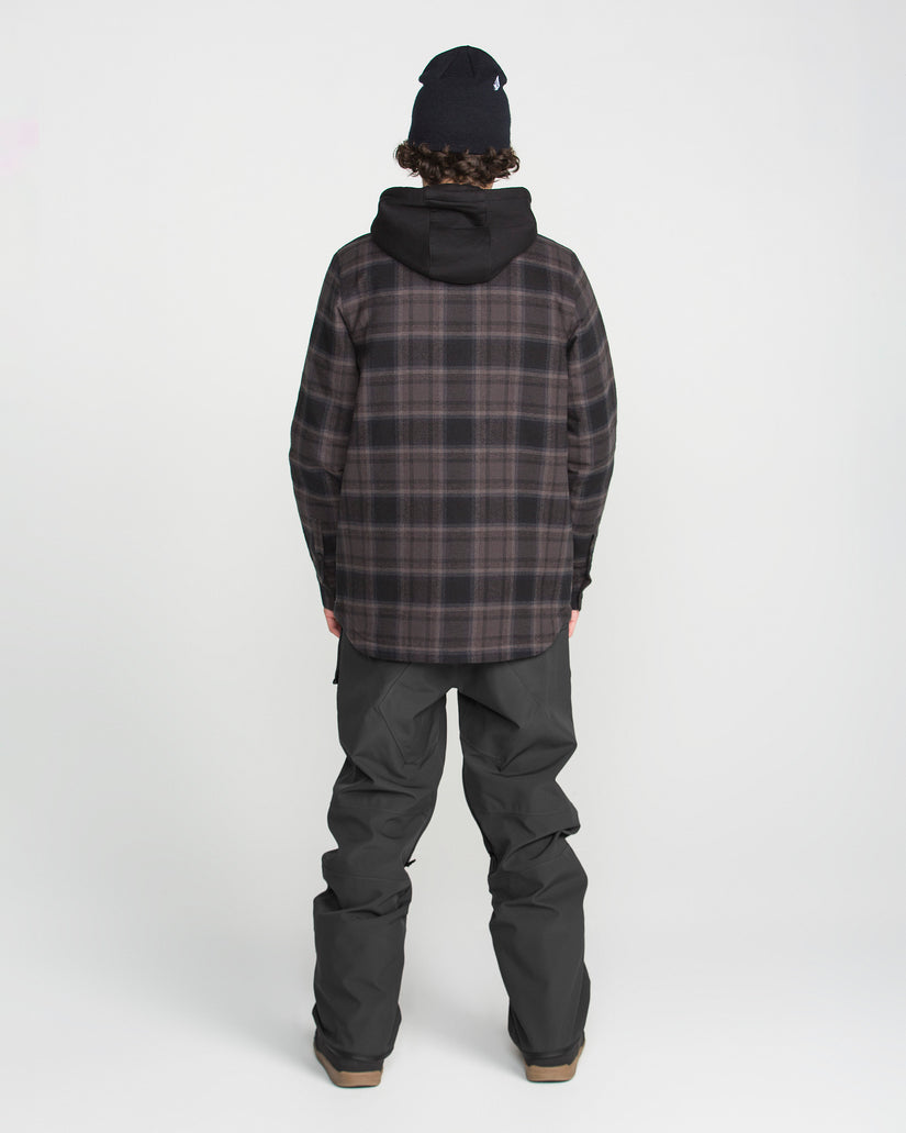 Enson Insulated Riding Flannel Jacket - Black