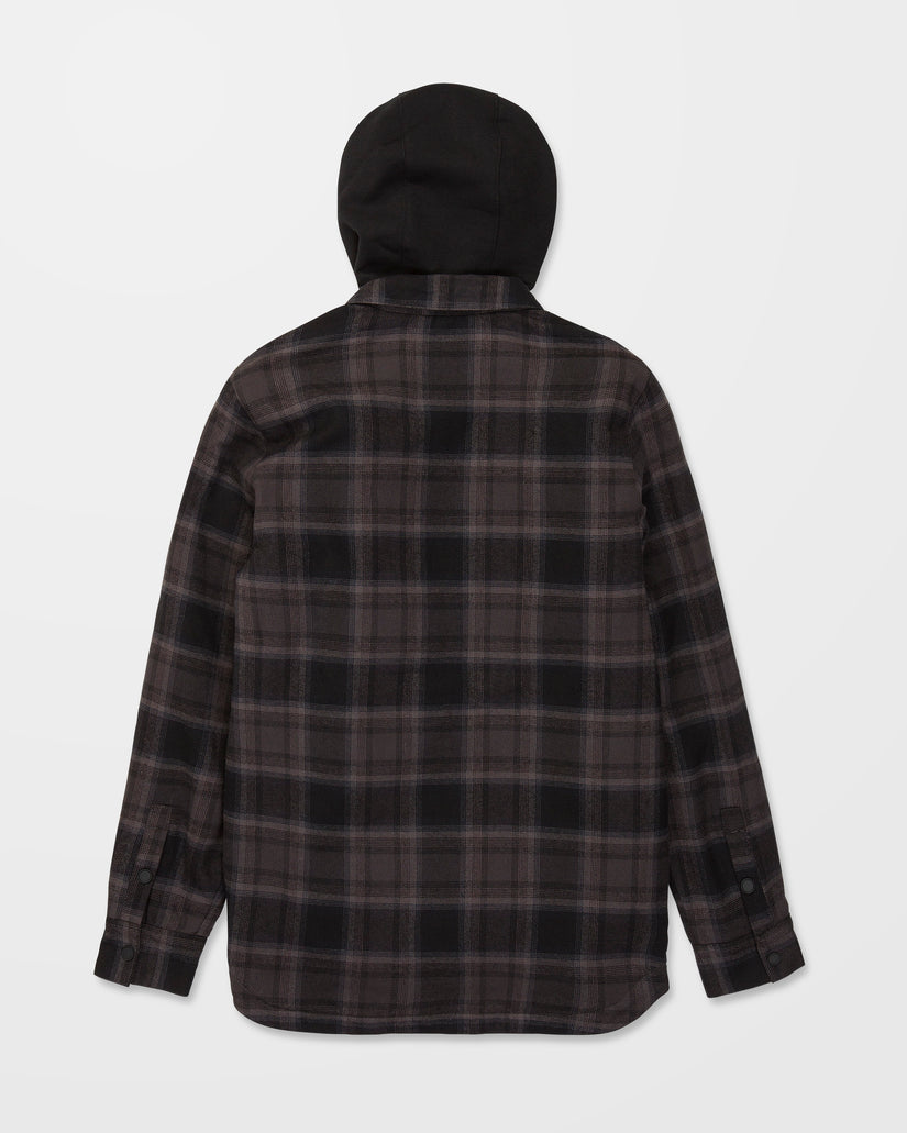 Enson Insulated Riding Flannel Jacket - Black