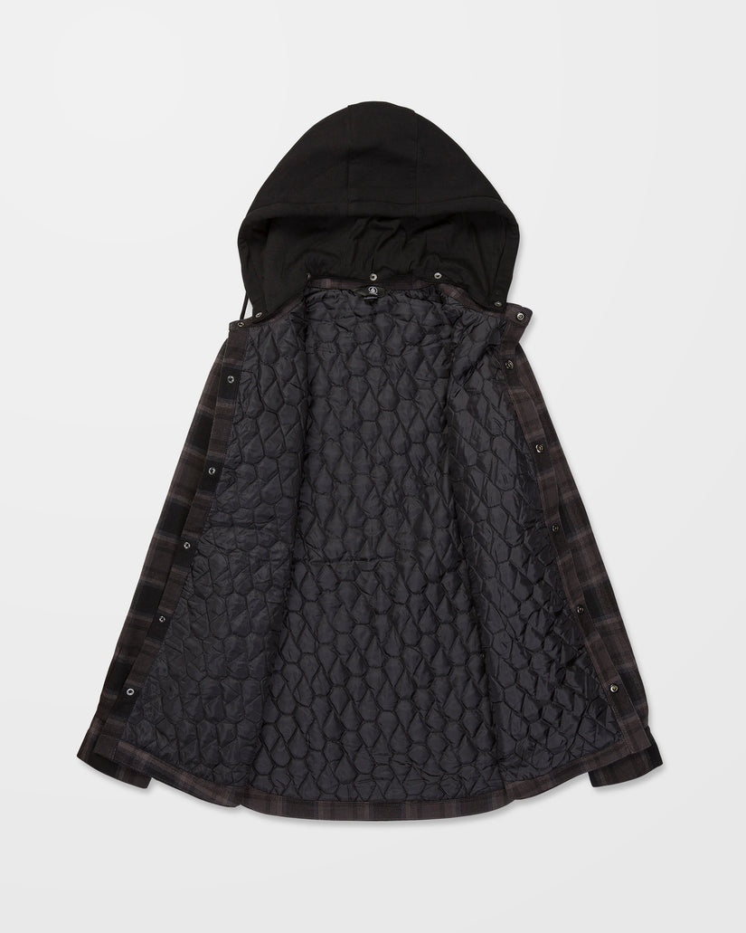 Enson Insulated Riding Flannel Jacket - Black