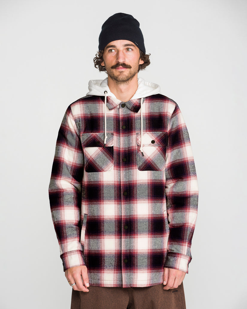 Enson Insulated Riding Flannel Jacket - Blue