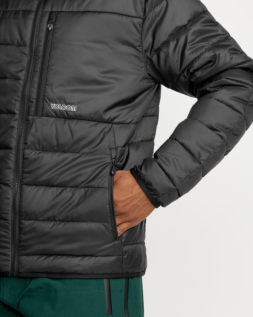 Puff Puff Hooded Jacket - Black