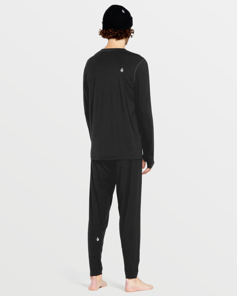 M Merino Blend Base Layer Top - Black