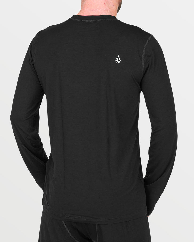 M Merino Blend Base Layer Top - Black