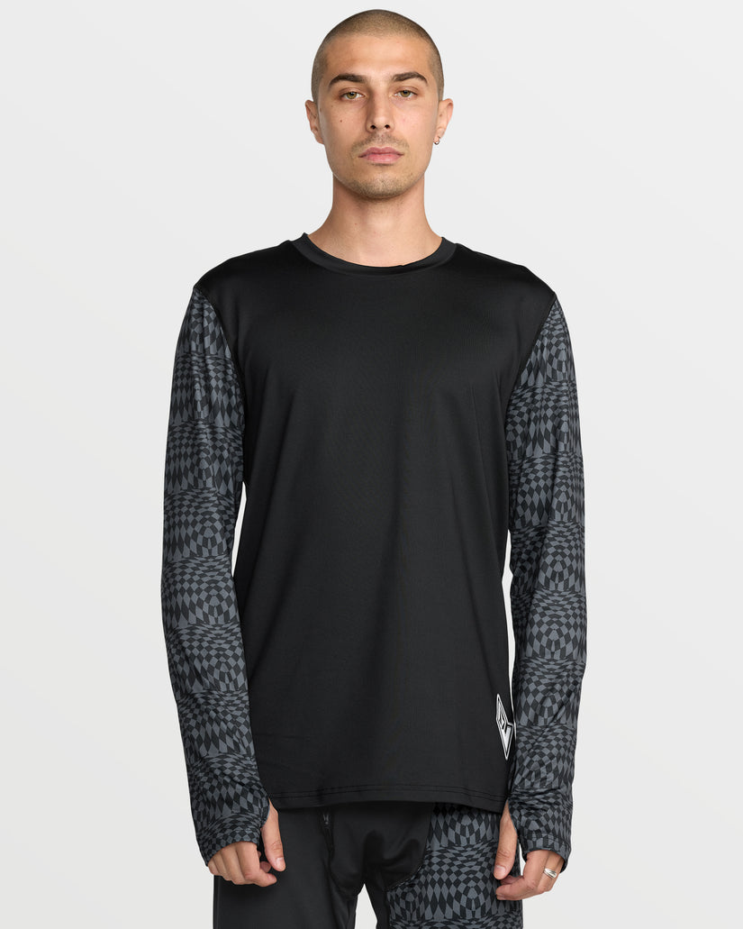 M V-Science Base Layer Top - Black/Charcoal