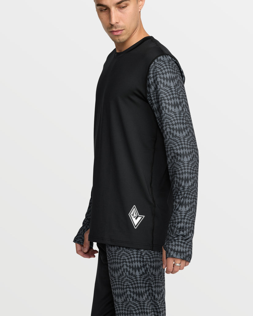 M V-Science Base Layer Top - Black/Charcoal