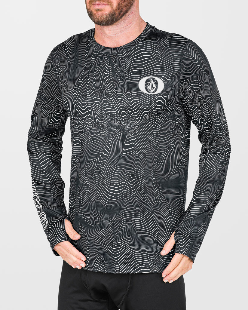 M V-Science Base Layer Top - Black Print