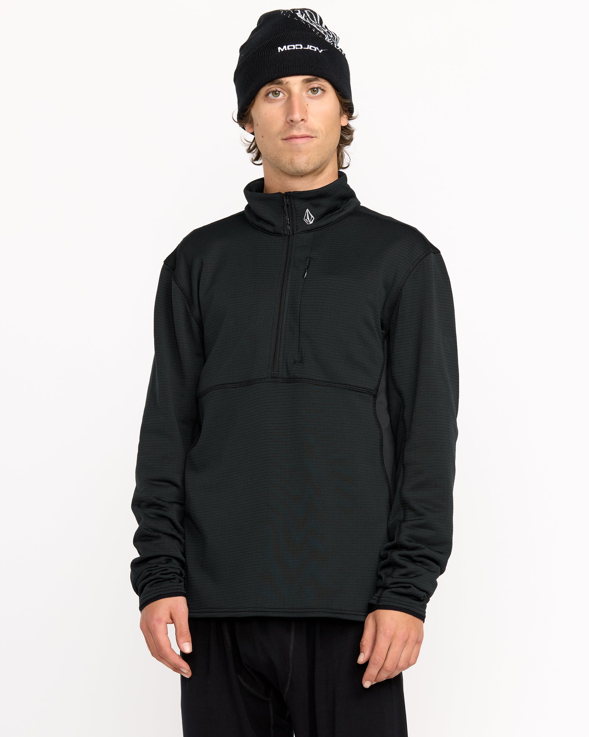 Gridlock Mock Neck Sweatshirt - Black - Men - Volcom EU – Volcom
