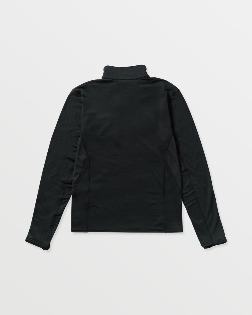 Gridlock Mock Neck Sweatshirt - Black
