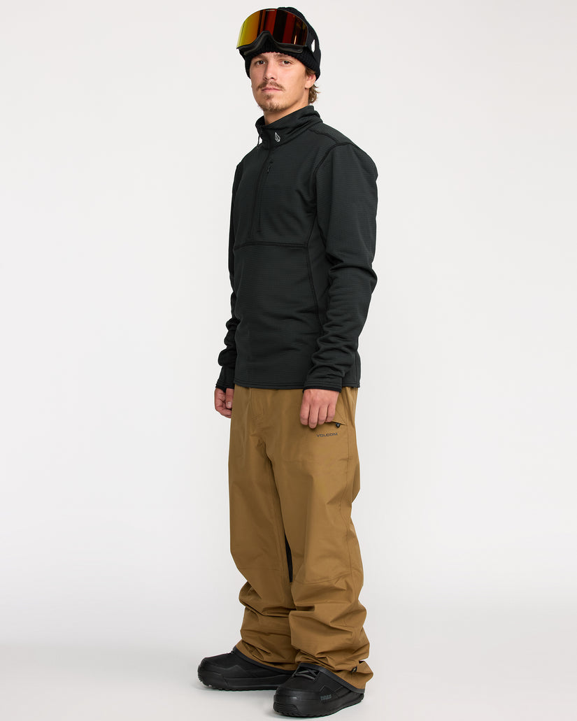 Gridlock Mock Neck Sweatshirt - Black