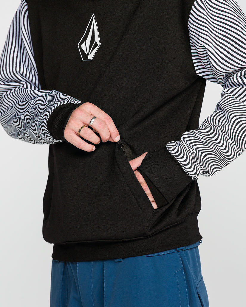 Hydro Riding Hoodie - Black/White