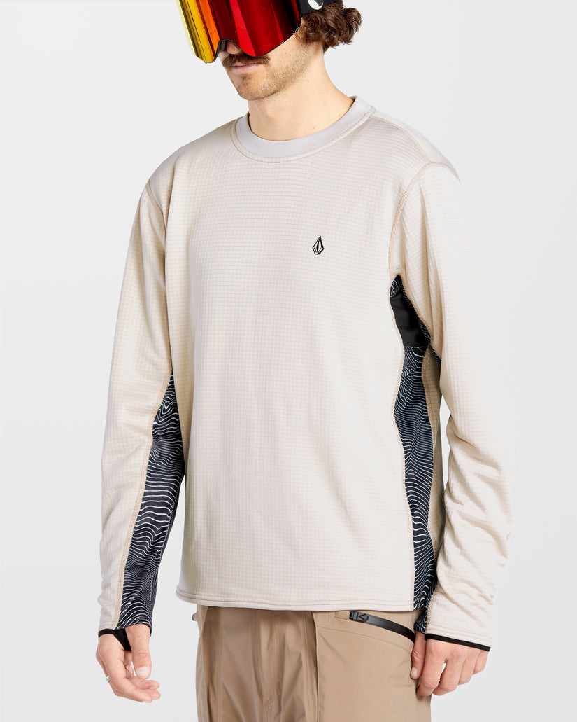 Gridlock Fleece Sweatshirt - Stone - Men - Volcom EU - 2 Years Warranty ...