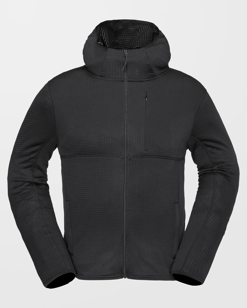 Gridlock Full Zip Hoodie Black BLACK XS