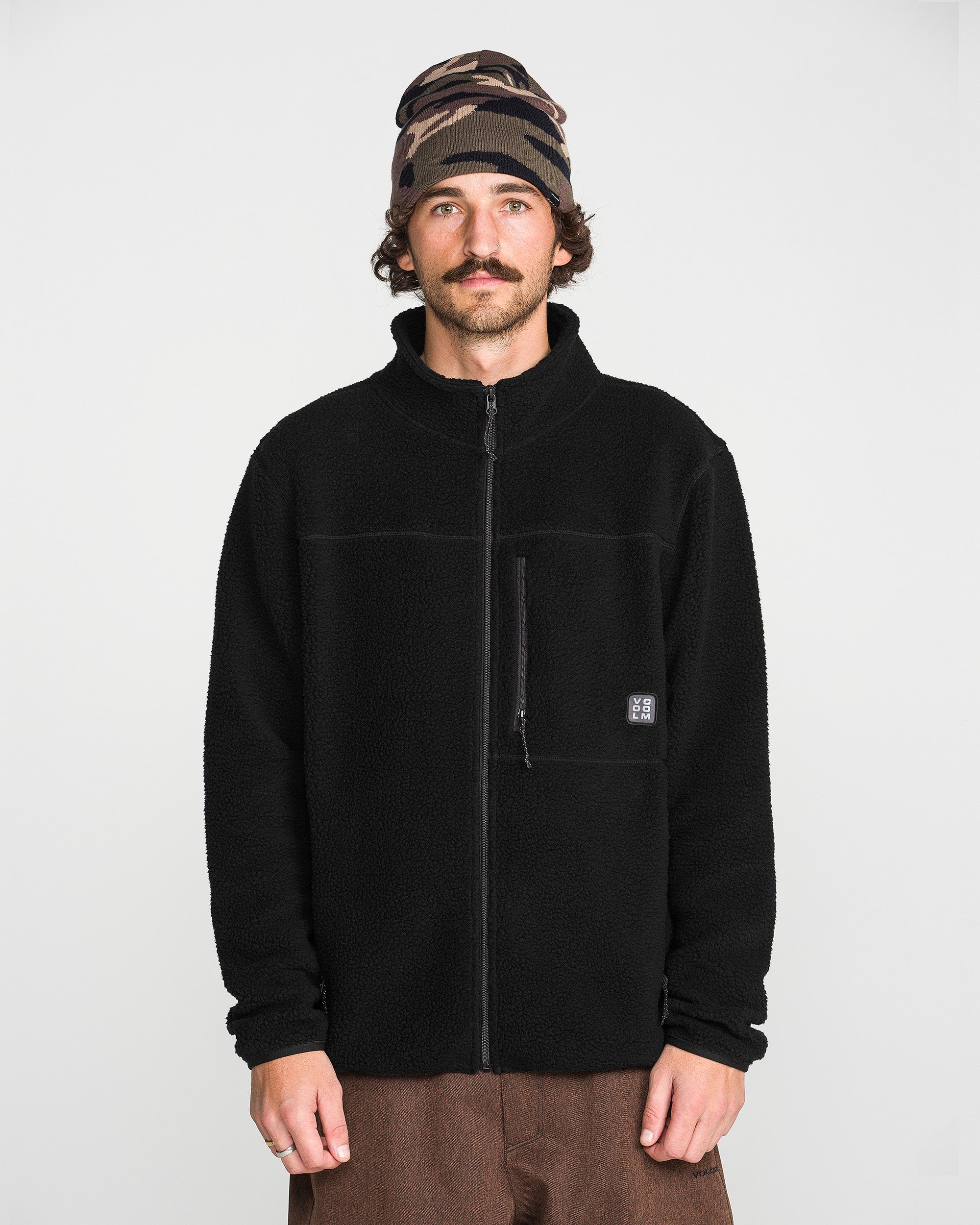 Nelson Sherpa Full Zip Jacket - Black - Men - Volcom EU – Volcom