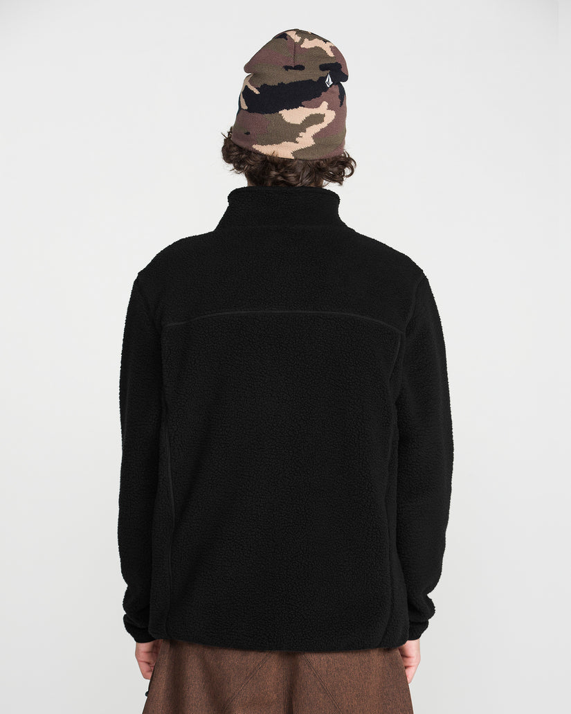 Nelson Sherpa Full Zip Jacket - Black