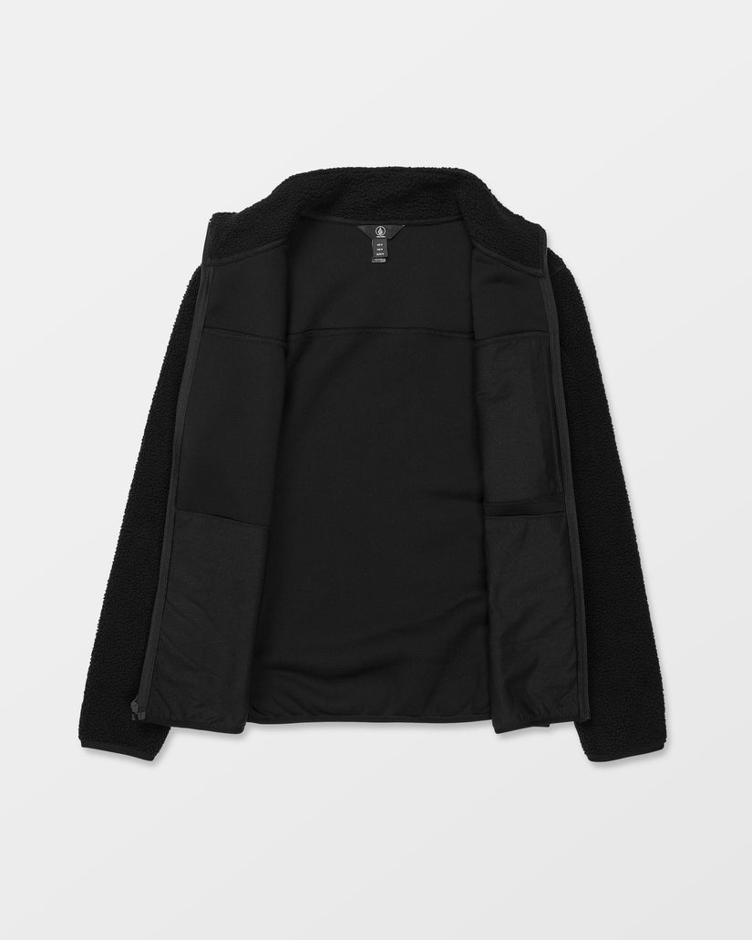 Nelson Sherpa Full Zip Jacket - Black