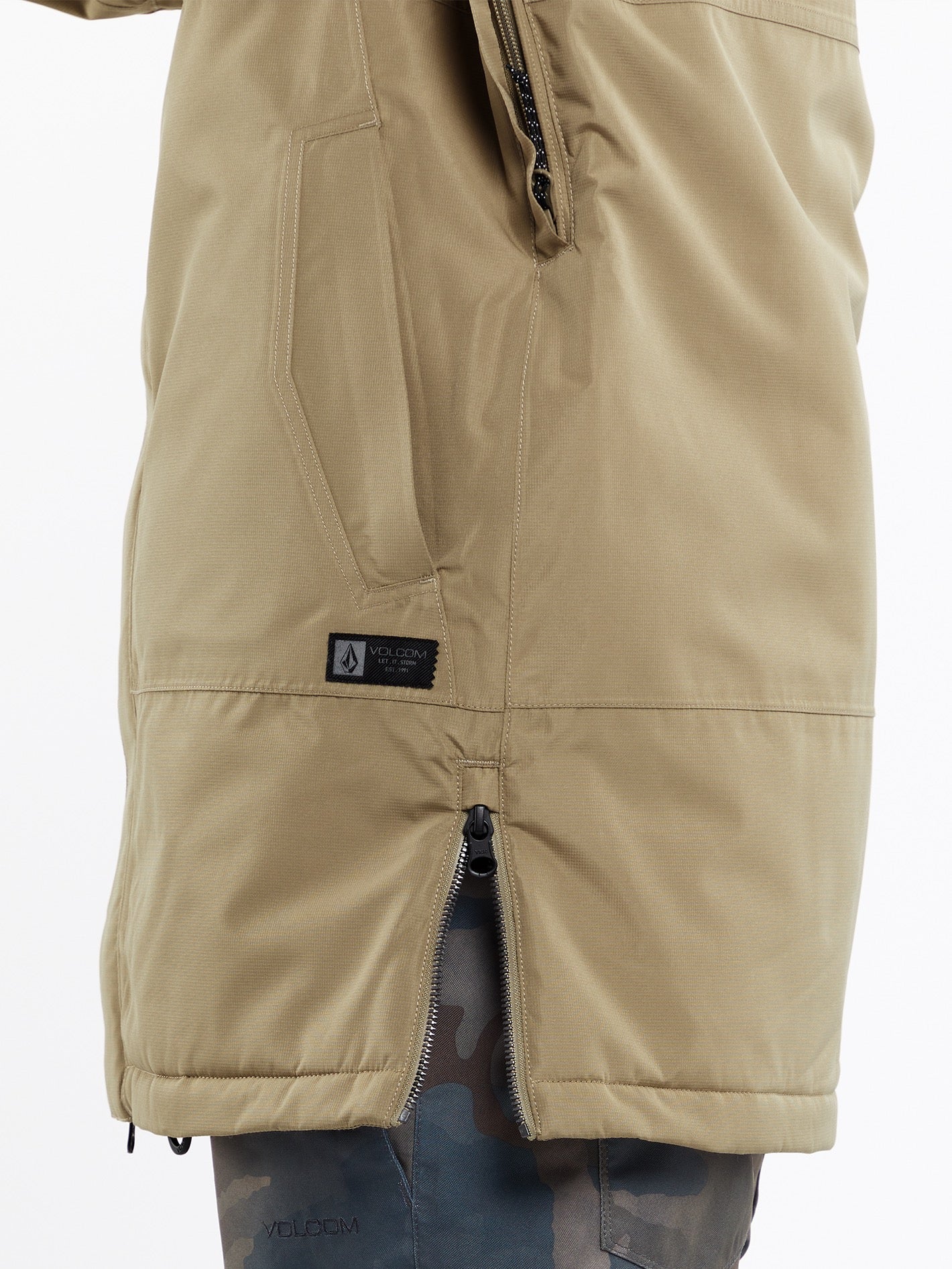 Paxson 2L Tds Infrared Parka Jacket - DARK KHAKI - Women - Volcom