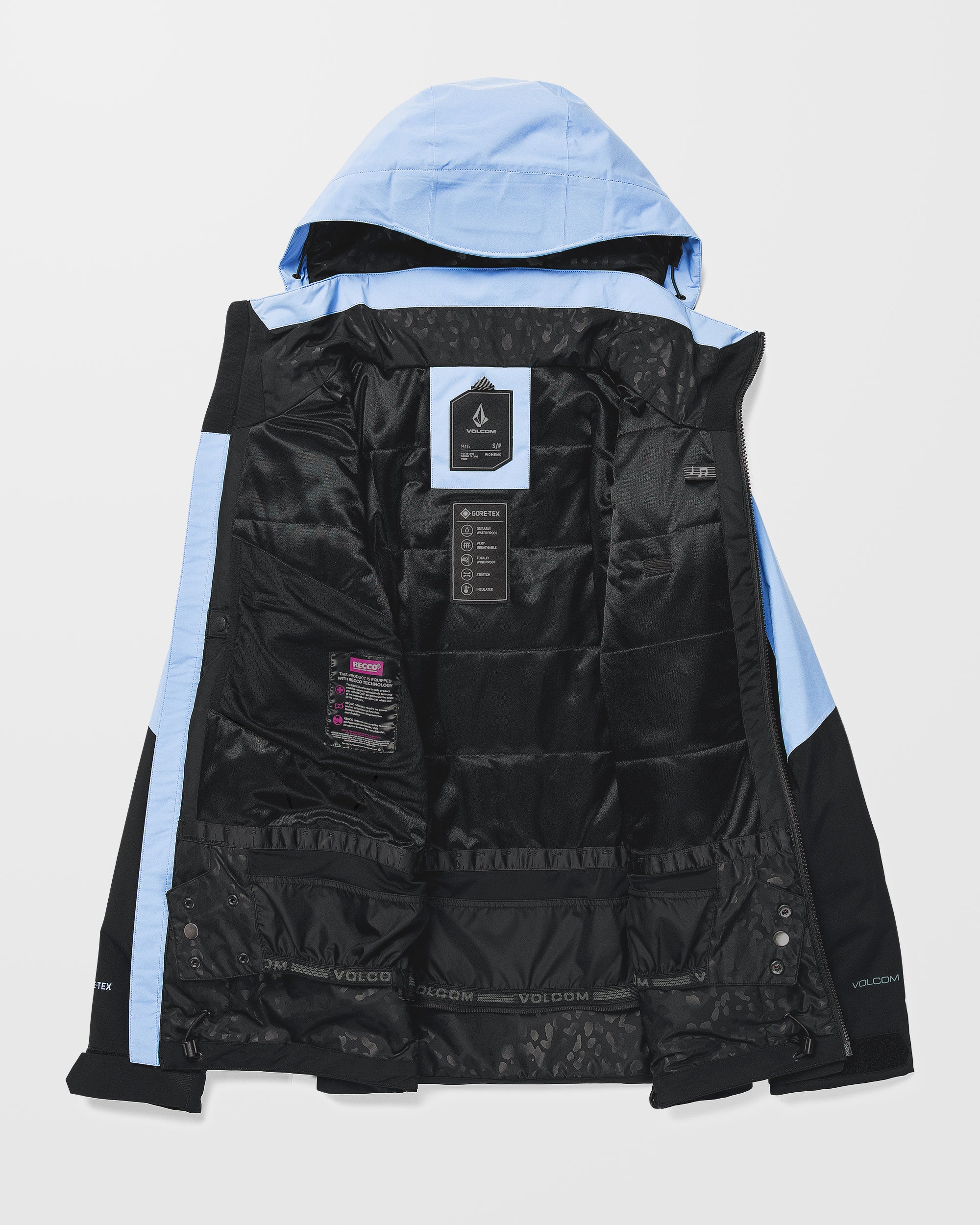 3D Stretch Gore-Tex Jacket - Crystal Blue - Women - Volcom