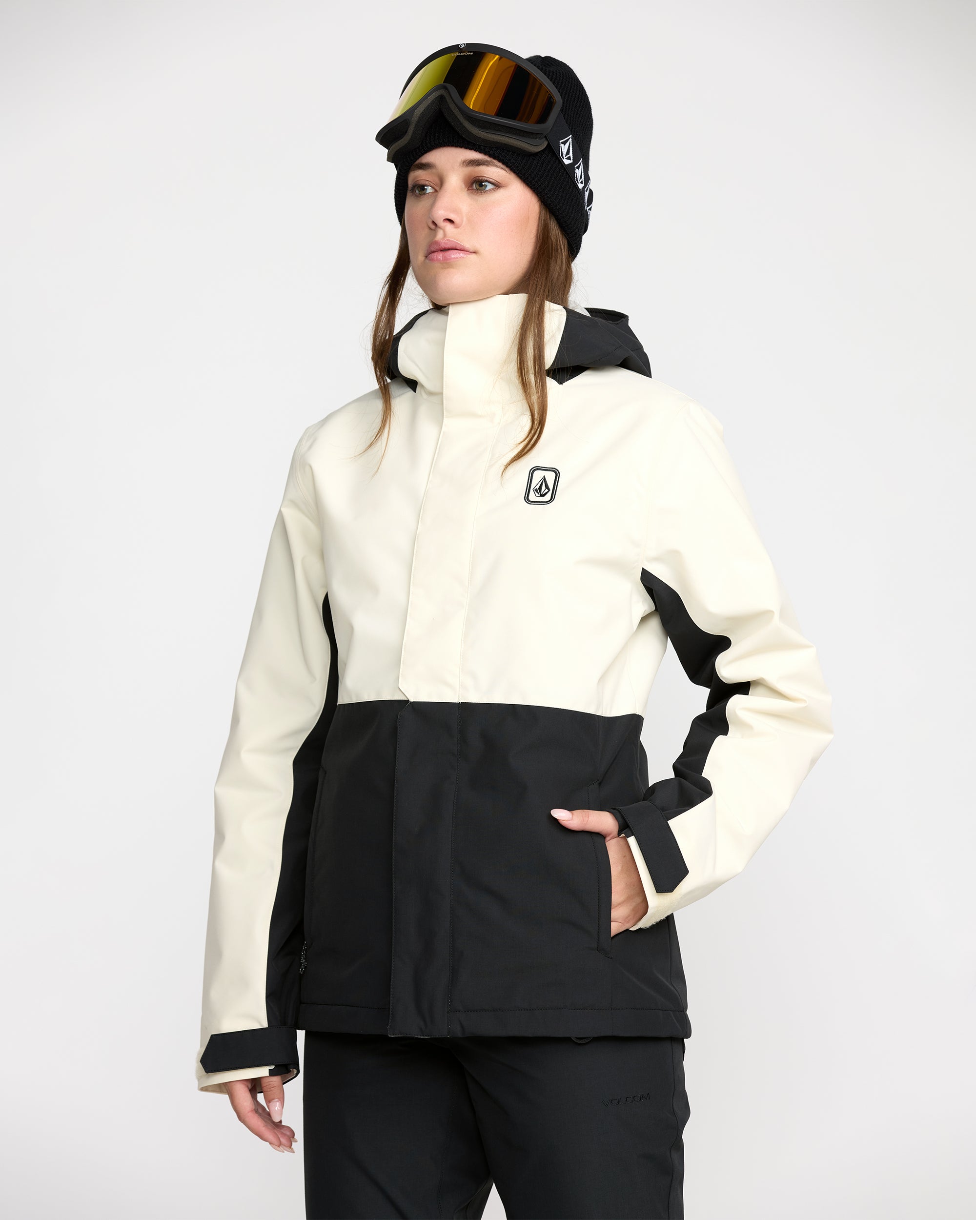 Bolt Insulated Jacket - Bone - Women - Volcom EU – Volcom Europe