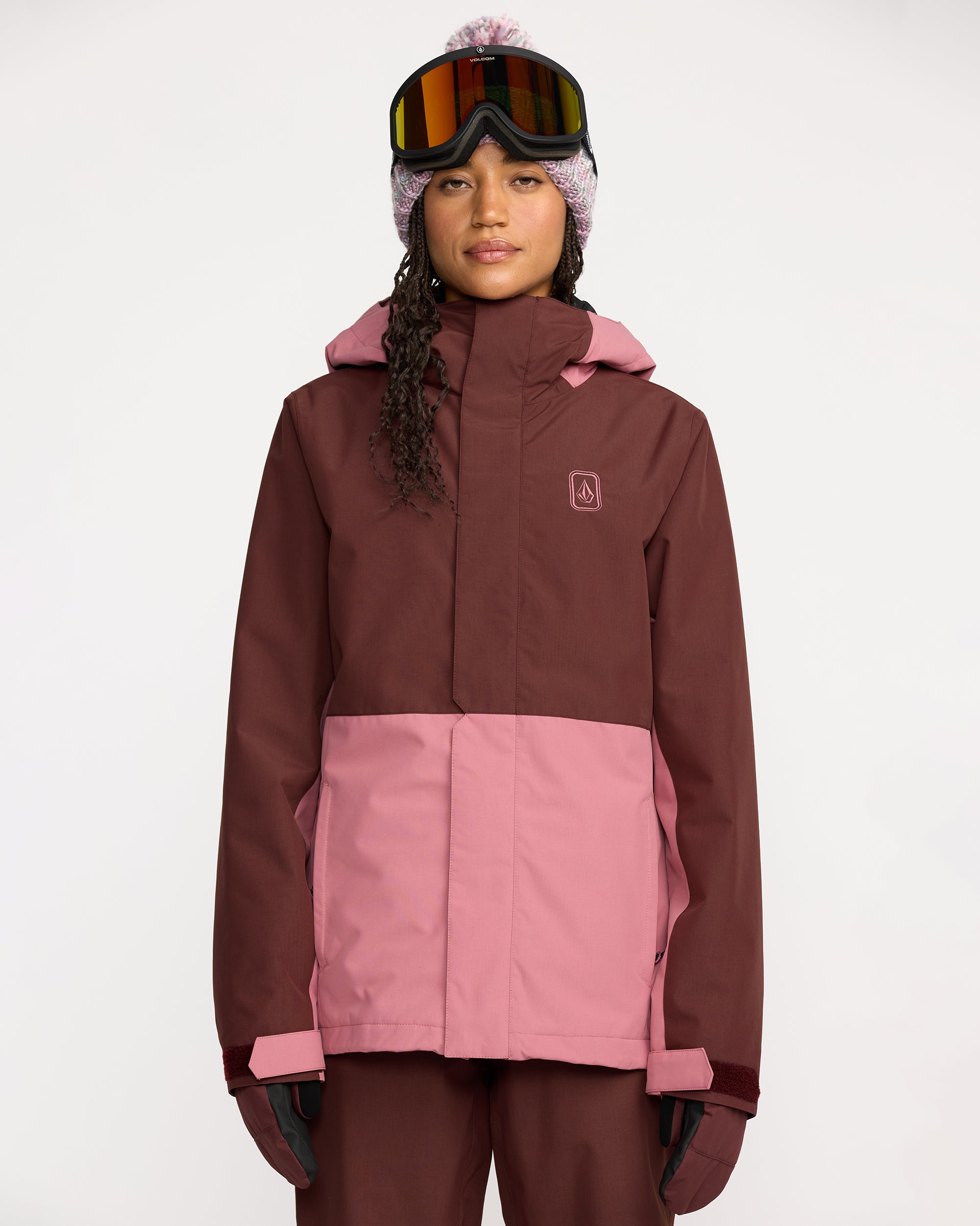 Bolt Insulated Jacket - Oxblood - Women - Volcom EU – Volcom Europe