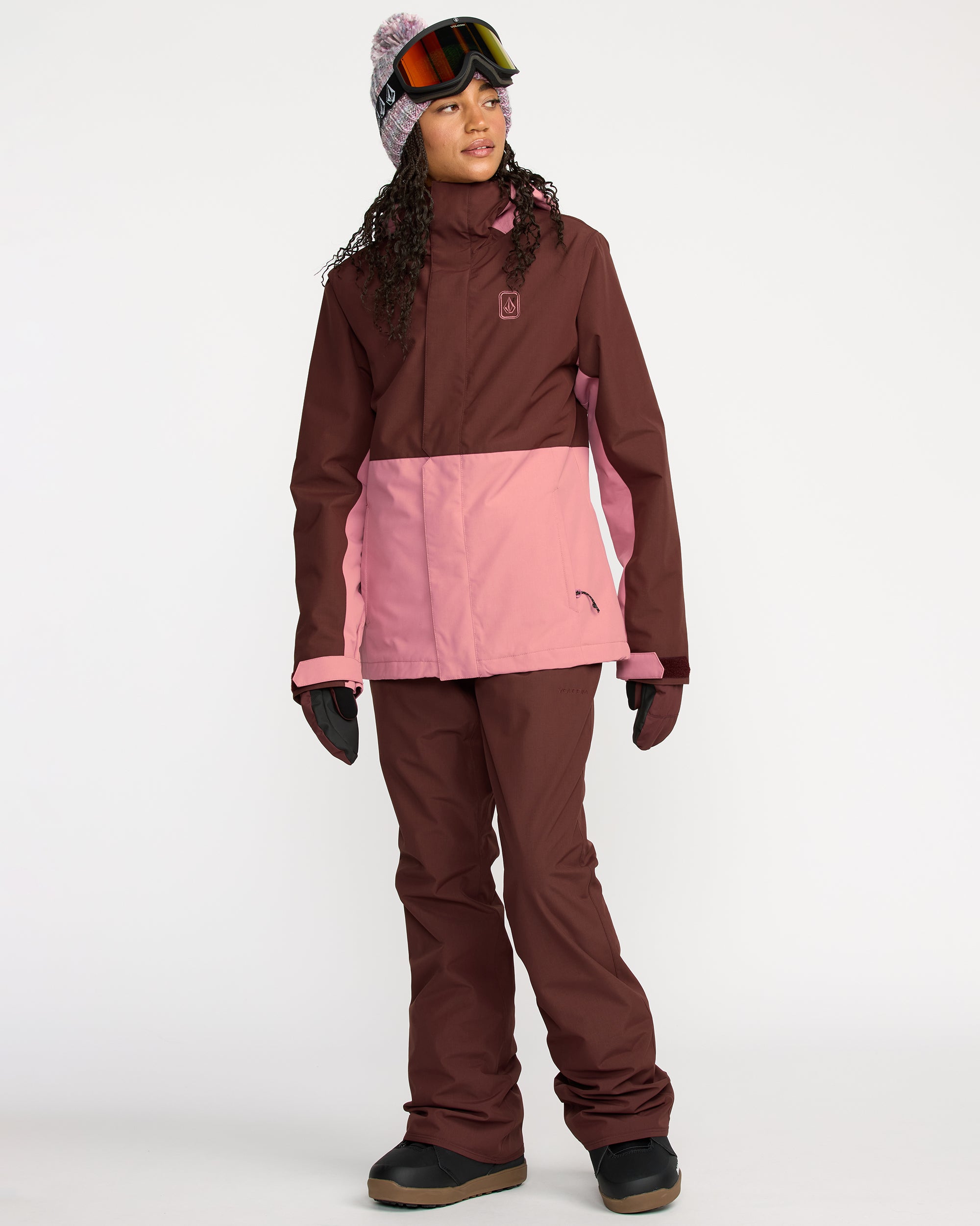 Bolt Insulated Jacket - Oxblood - Women - Volcom EU – Volcom Europe