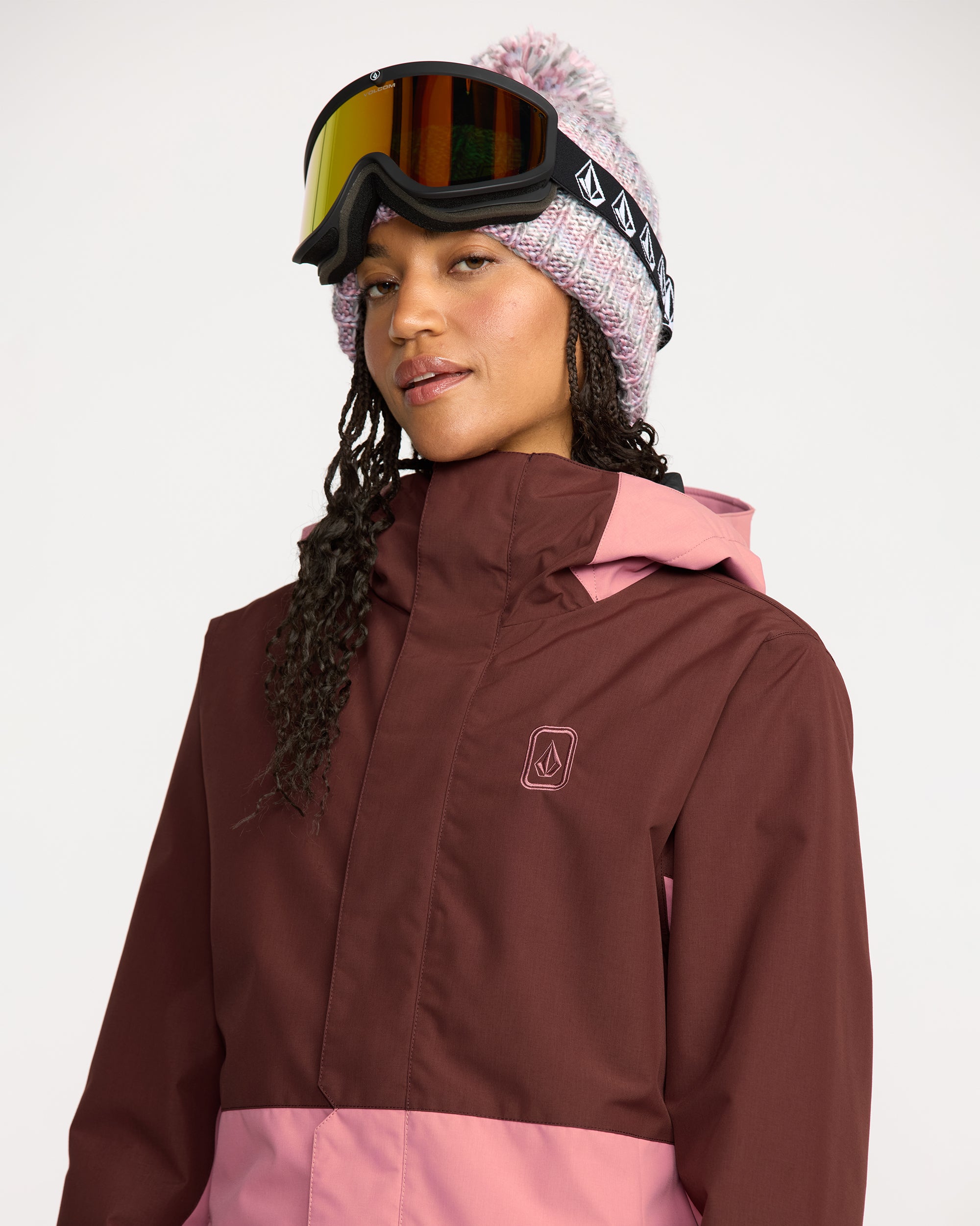 Bolt Insulated Jacket - Oxblood - Women - Volcom EU – Volcom Europe