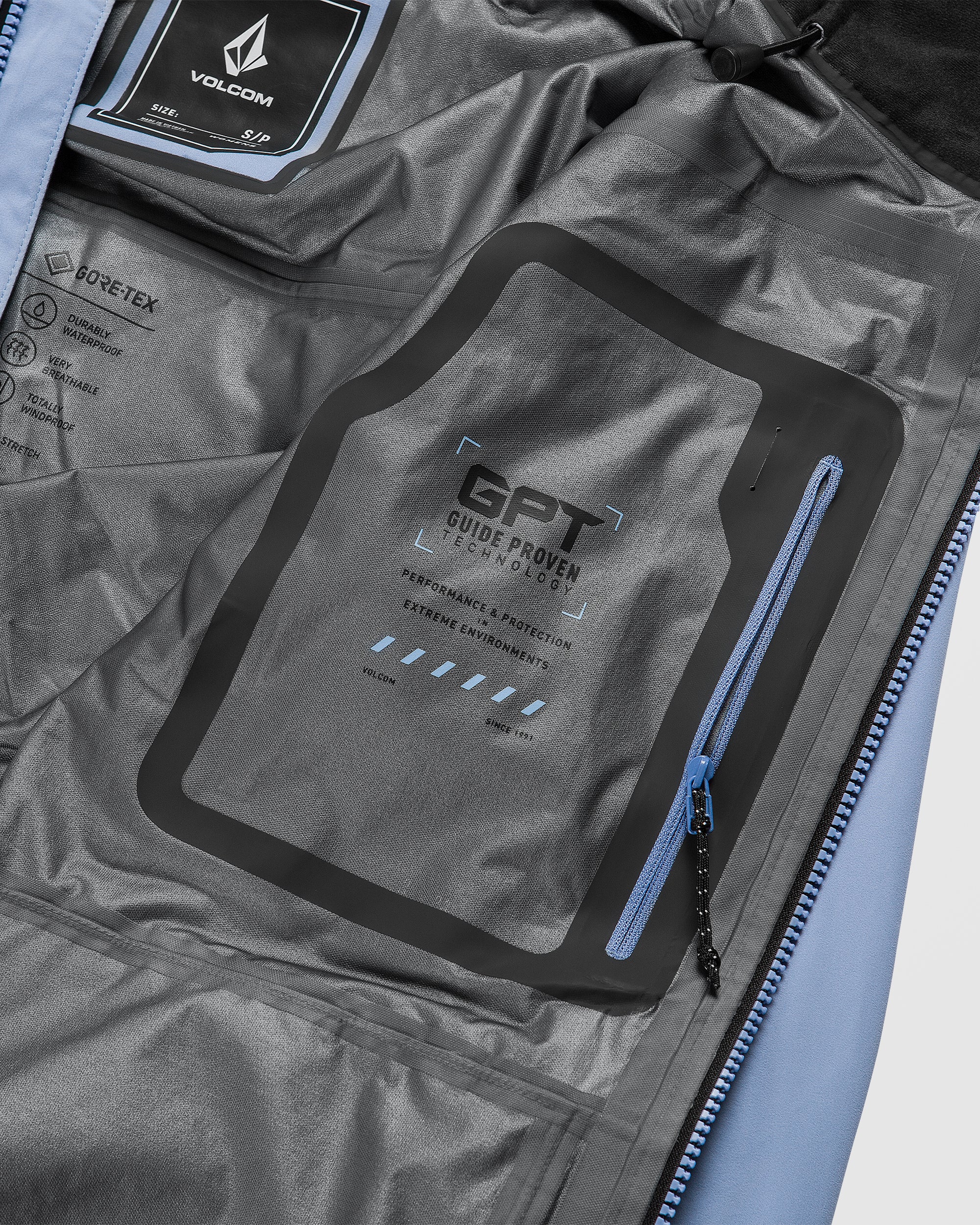 Vs 3L Stretch Gore-Tex Jacket - Crystal Blue - Women - Volcom EU