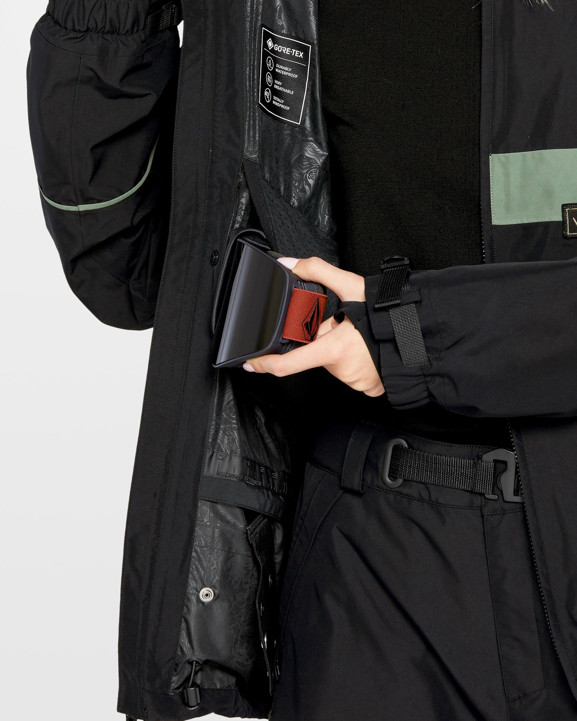 VOLCOM DLM GORE-TEX JACKET ブラック Volcom DLM Gore-Tex Jacket - Black - 196134785460