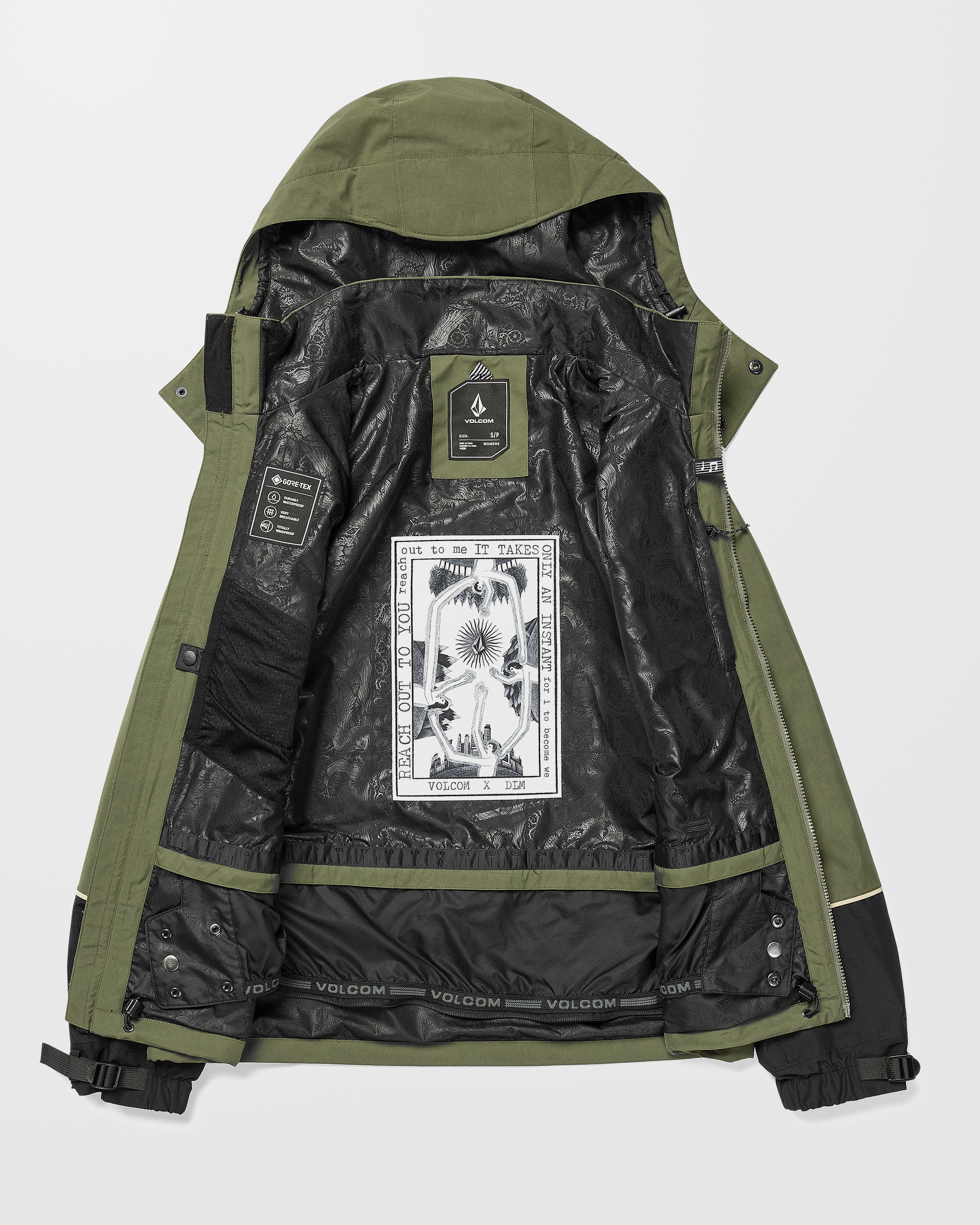 Dlm Gore-Tex Jacket - Ivy - Women - Volcom EU - 2 Years Warranty