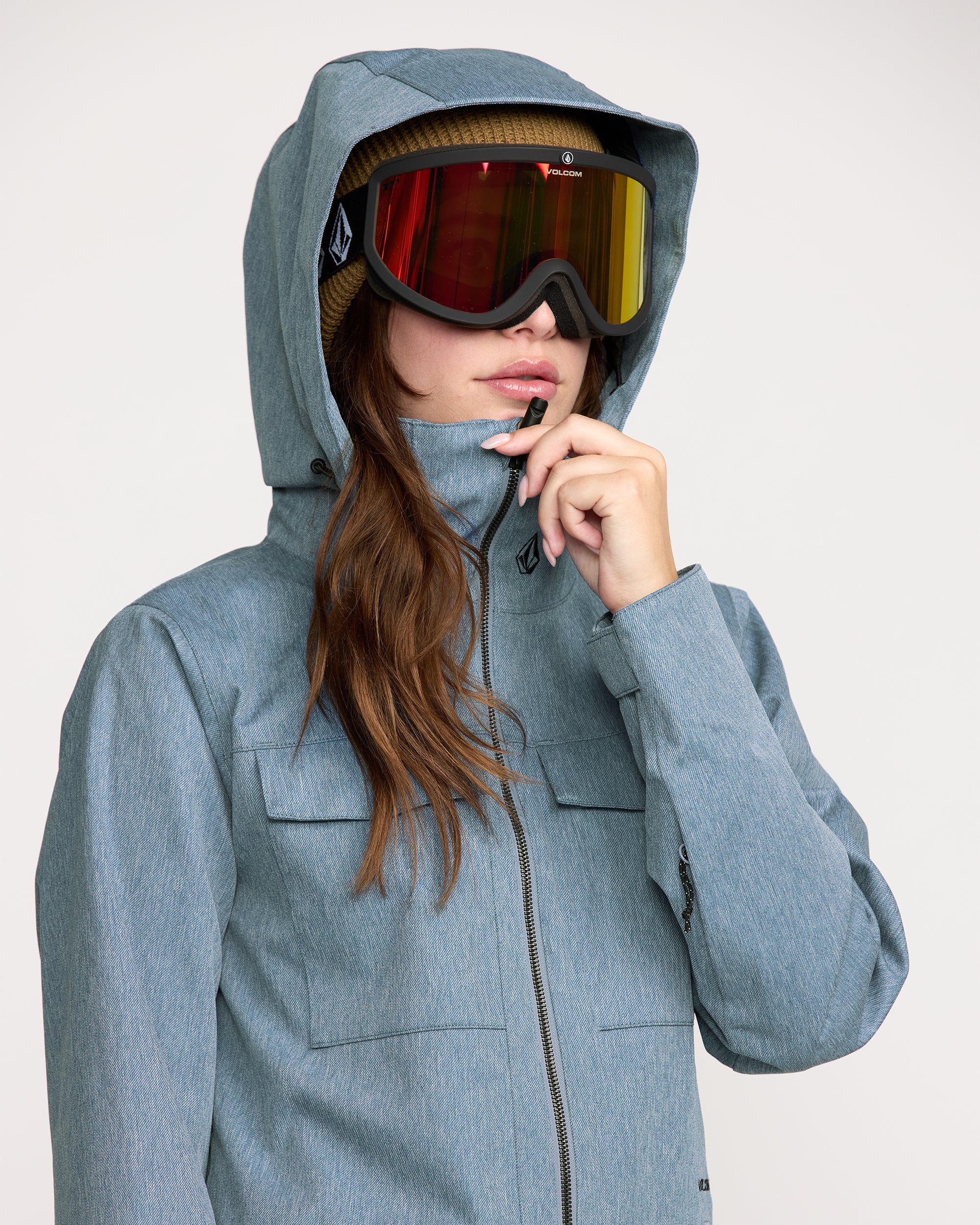 Shiloh Snow Jumpsuit - Denim - Women - Volcom EU – Volcom Europe