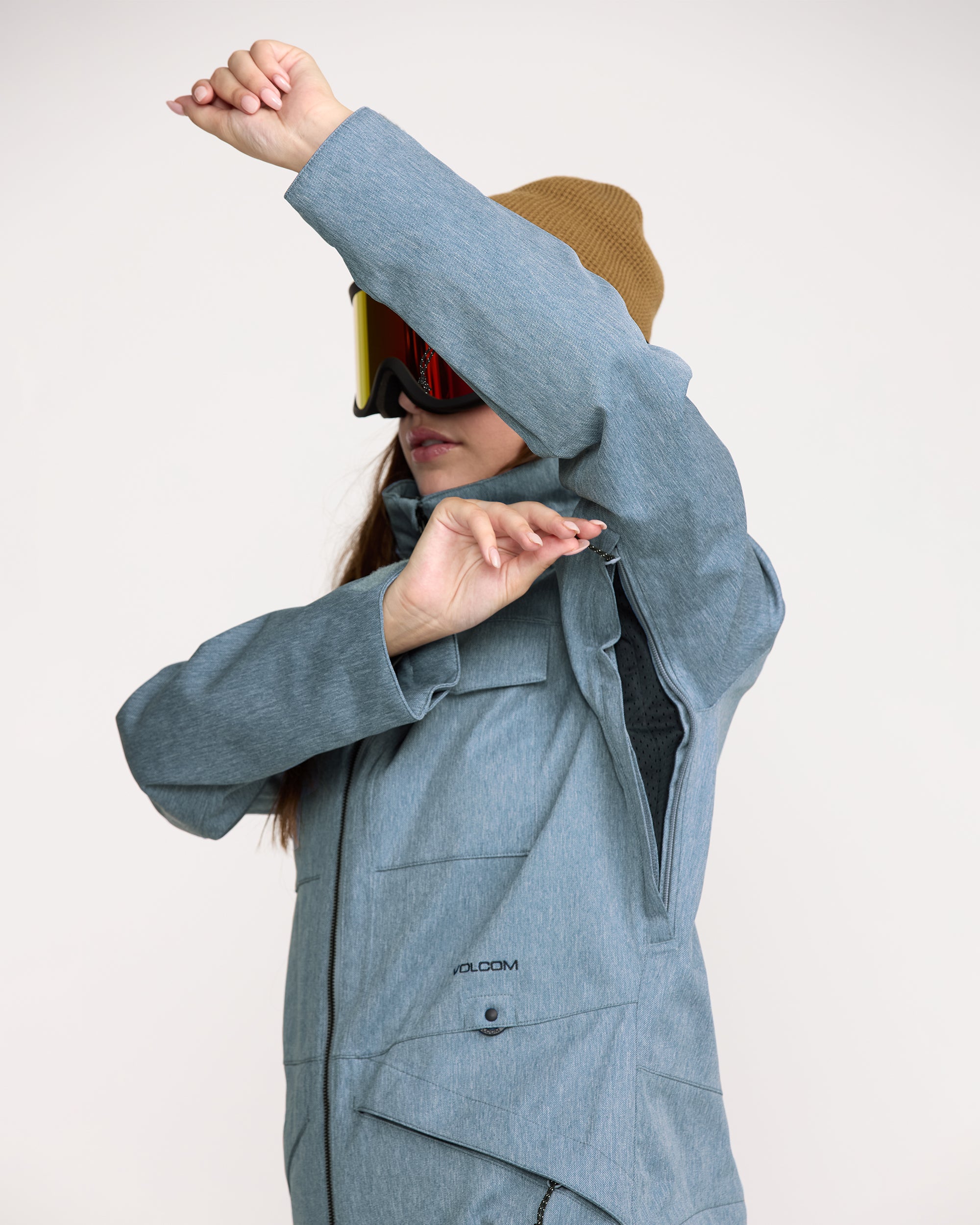 Shiloh Snow Jumpsuit - Denim - Women - Volcom EU – Volcom Europe