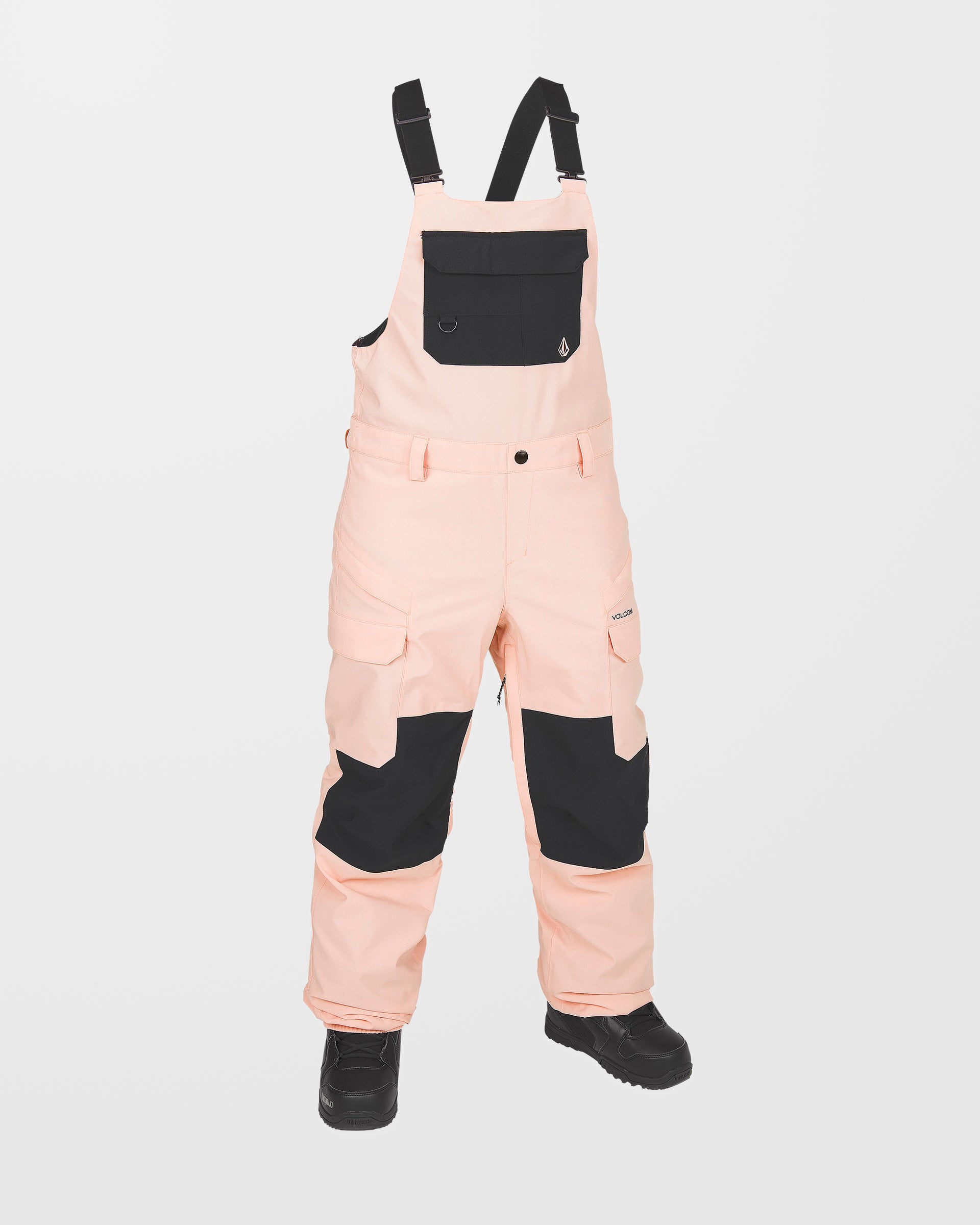 OUTLET】ボルコム Womens Creston 3Dstretch Bib Overalls Pink Salt