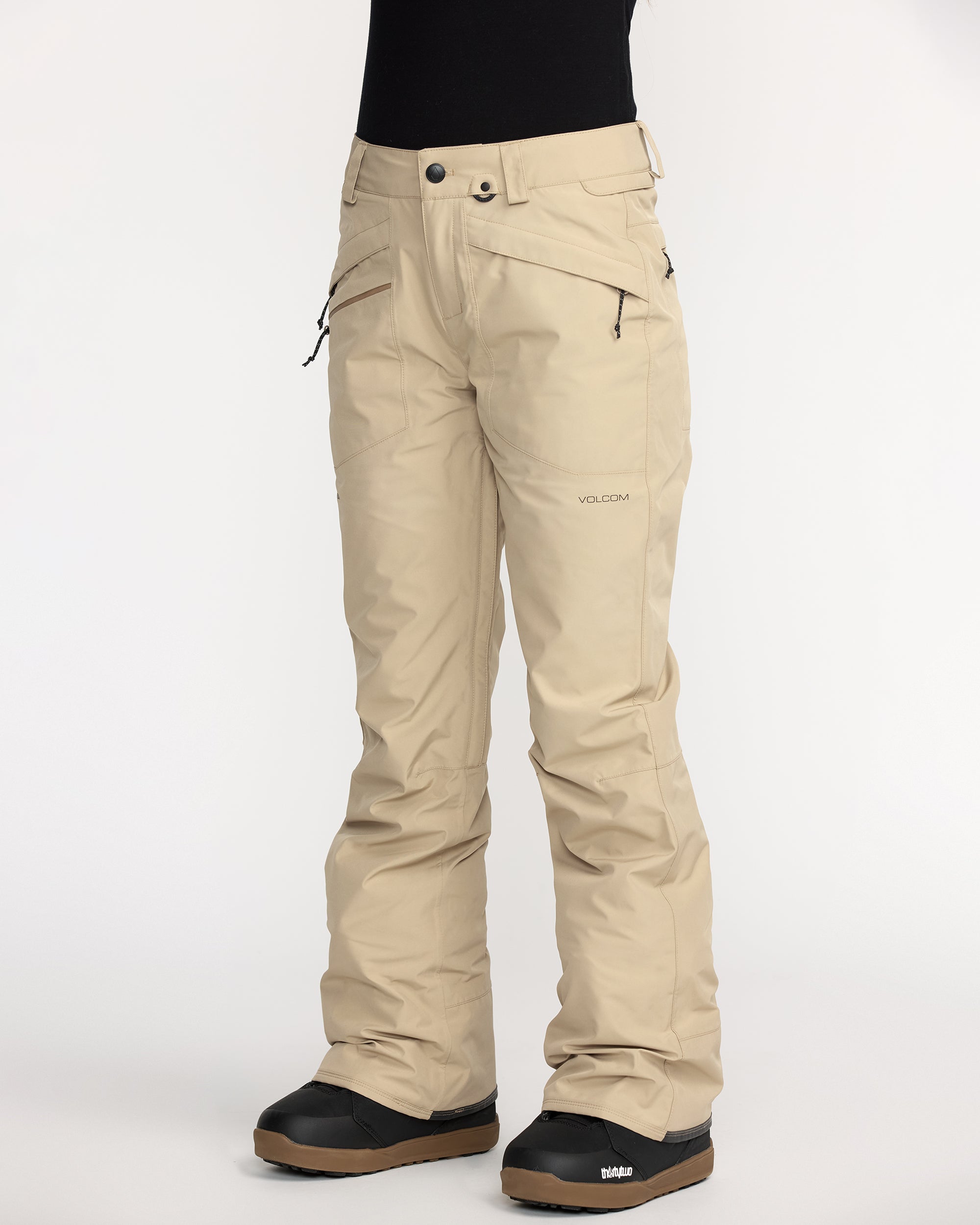 VOLCOM GORE-TEX スノーボードパンツ ベージュ　レディース Kanyon Insulated Gore-Tex Trousers - Oatmeal - Women - Volcom EU