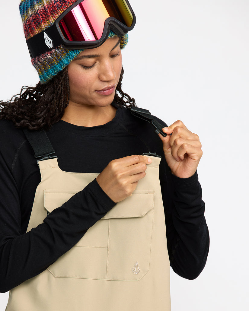 Creston 3D Stretch Bib Overall - Oatmeal
