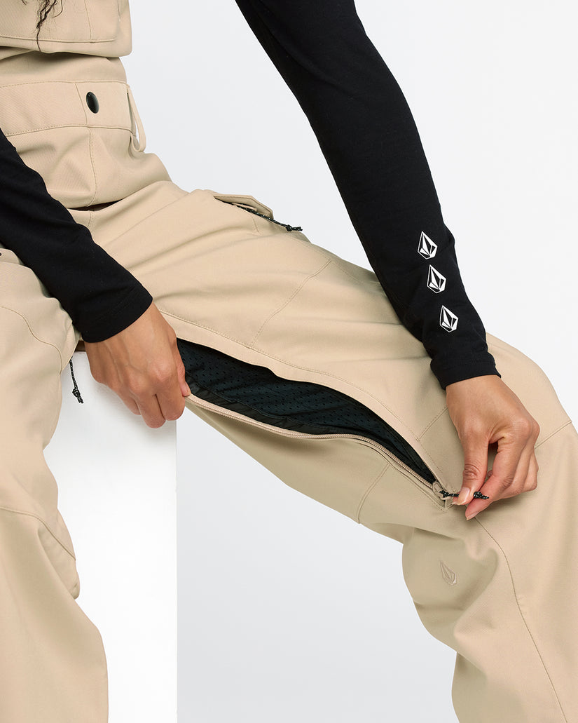 Creston 3D Stretch Bib Overall - Oatmeal