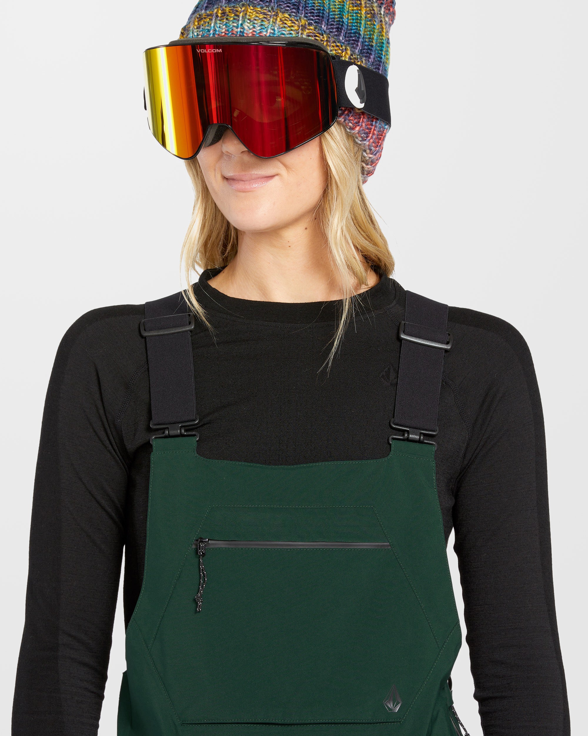 Volcom Women's Elm Stretch Gore-Tex Snowboard Bib – Slim Fit