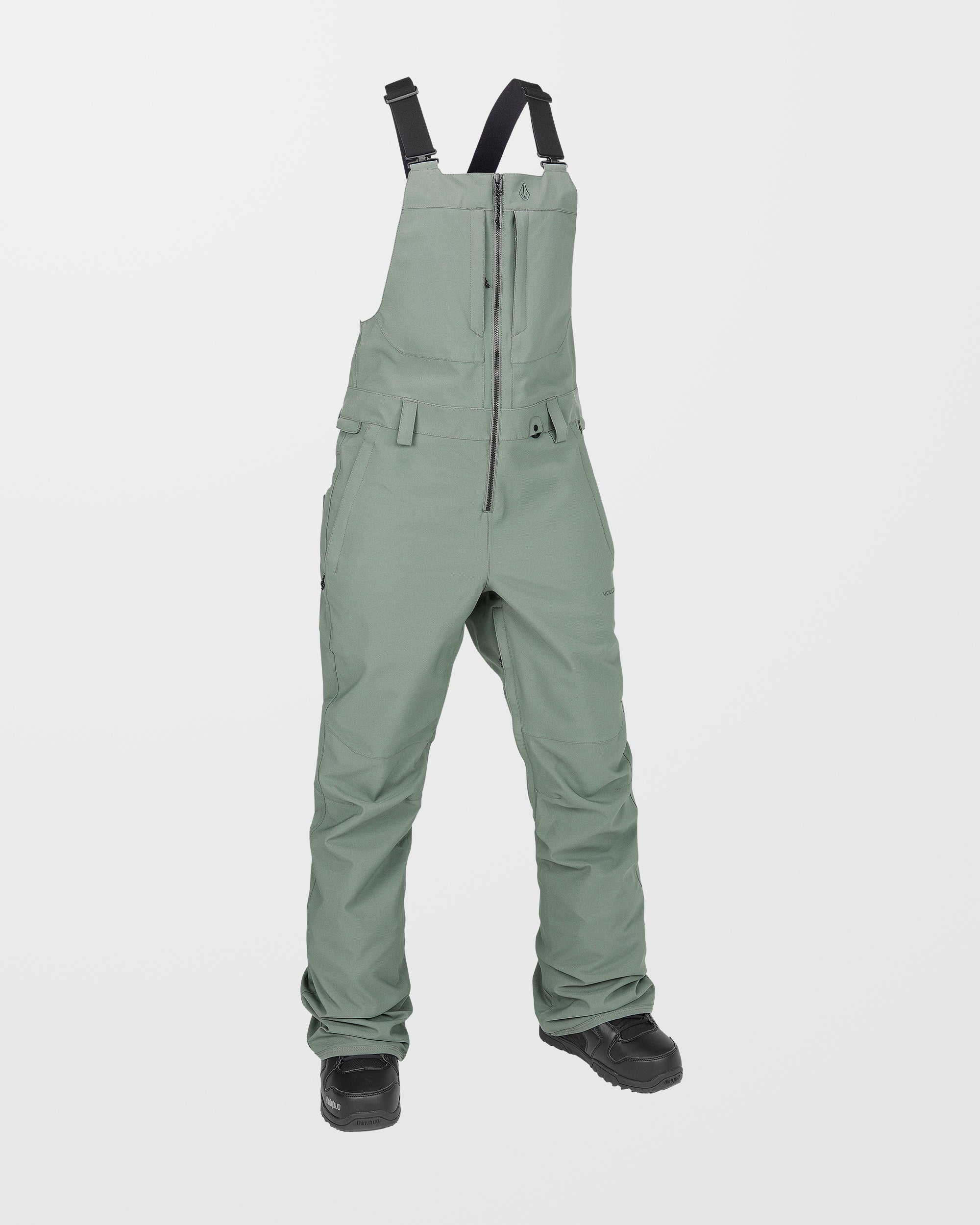 VOLCOM WOMENS SWIFT BIB OVERALL ビブパンツ S Swift Bib Overall - Lichen Green - Women - Volcom EU - 2 Years