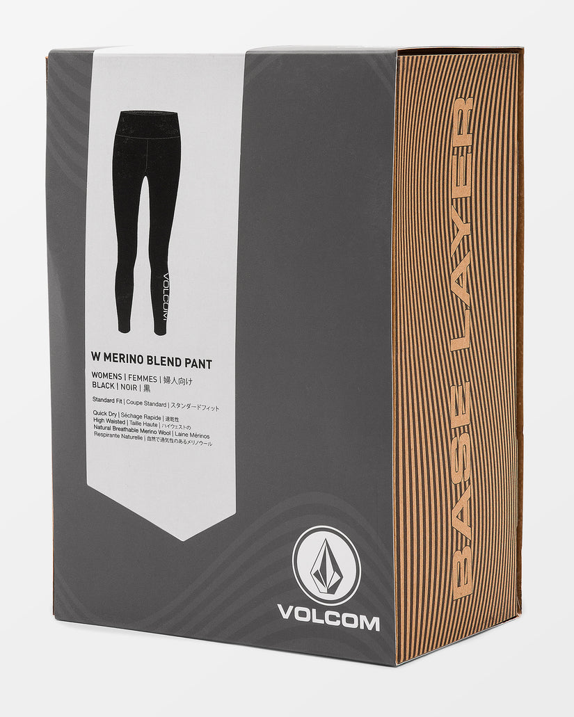 W Merino Blend Base Layer Legging - Black
