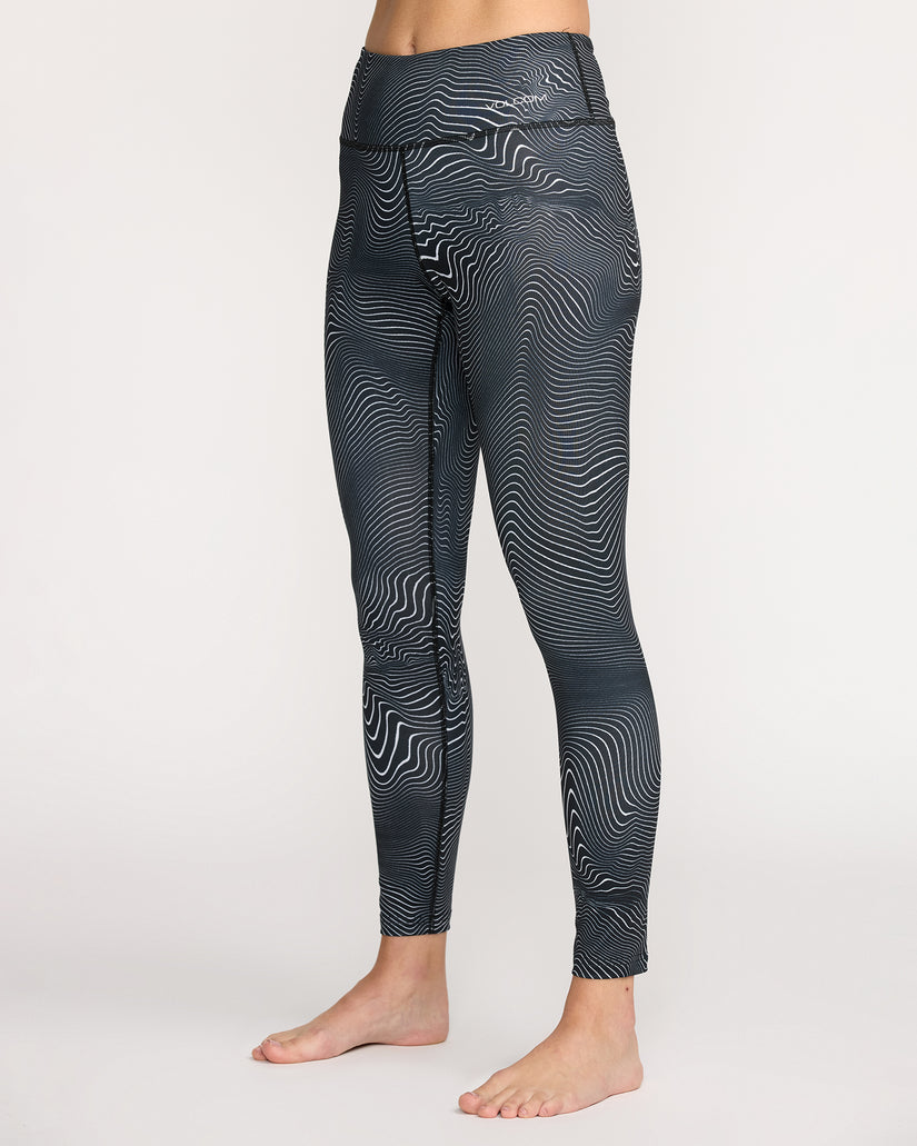 W V-Science Base Layer Legging - Black White