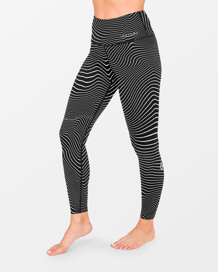 W V-Science Base Layer Legging - Black White