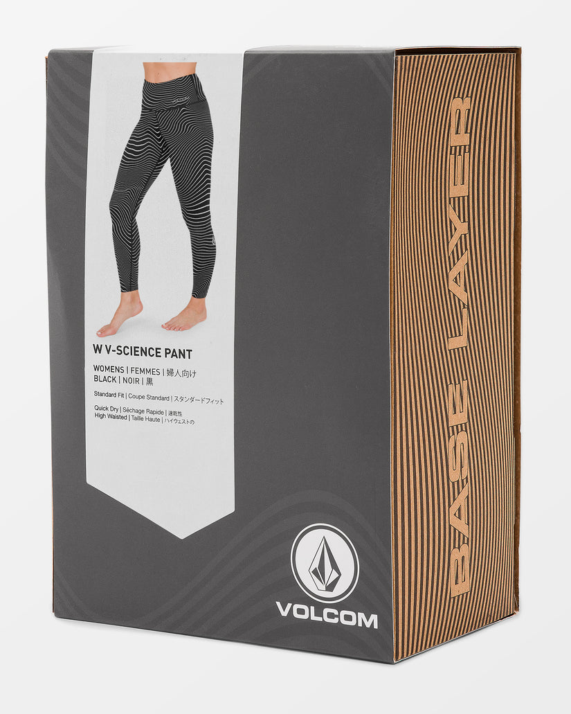 W V-Science Base Layer Legging - Black White