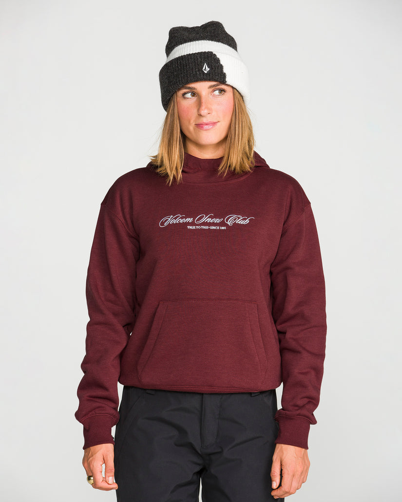 Alpine All Day Fleece Hoodie - Pinot