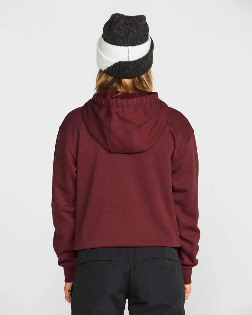 Alpine All Day Fleece Hoodie - Pinot