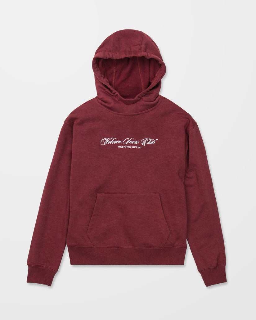 Alpine All Day Fleece Hoodie - Pinot