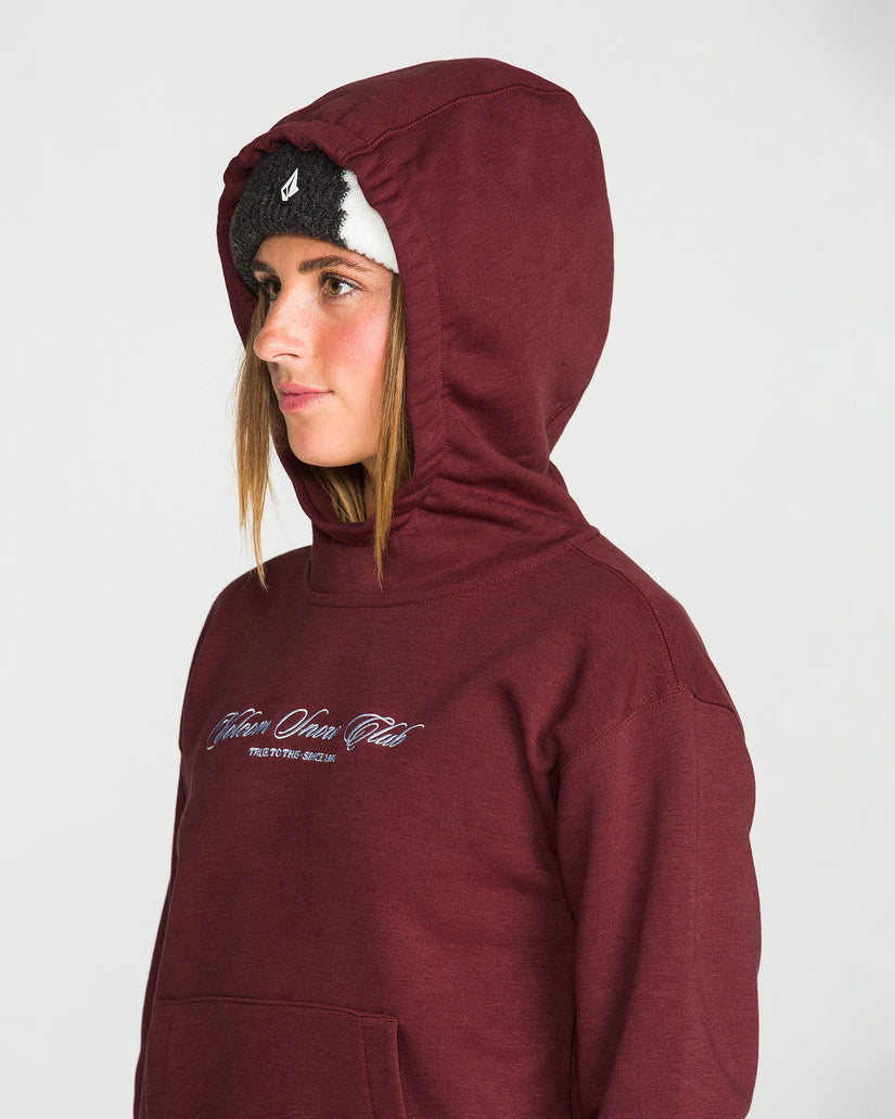 Alpine All Day Fleece Hoodie - Pinot