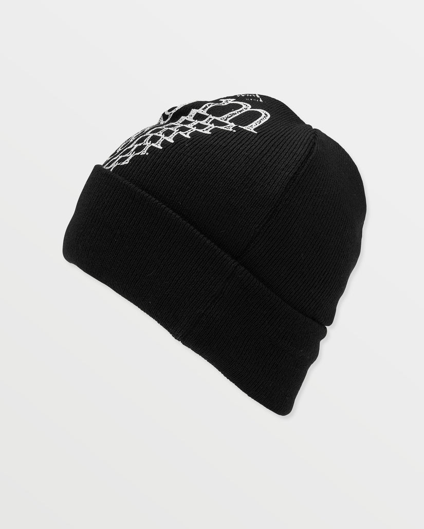 Stone Funk Beanie - Black White