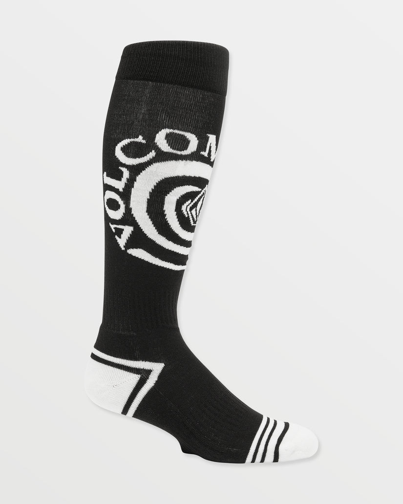 Spiral Over-The-Calf Socks - Black