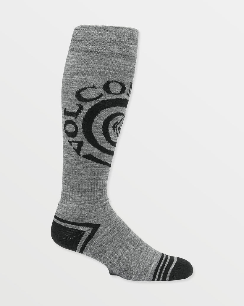 Spiral Over-The-Calf Socks - Heather Grey