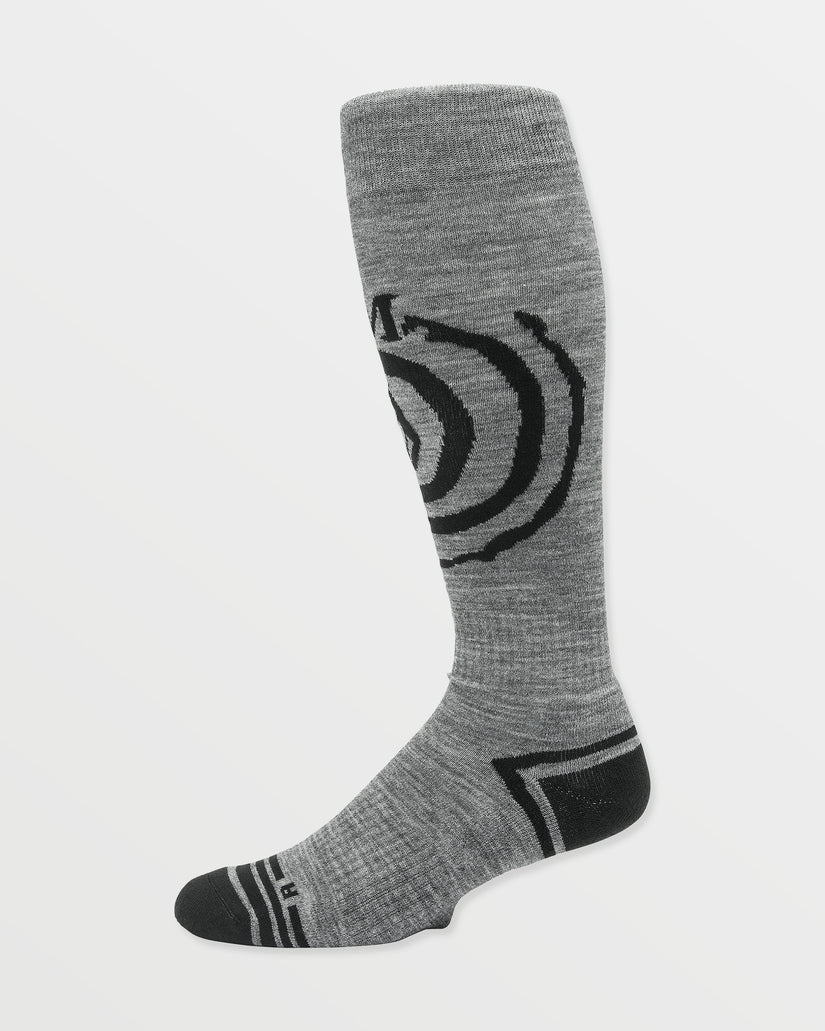 Spiral Over-The-Calf Socks - Heather Grey